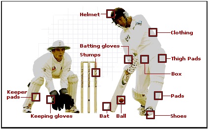 Cricket Ausrüstungen