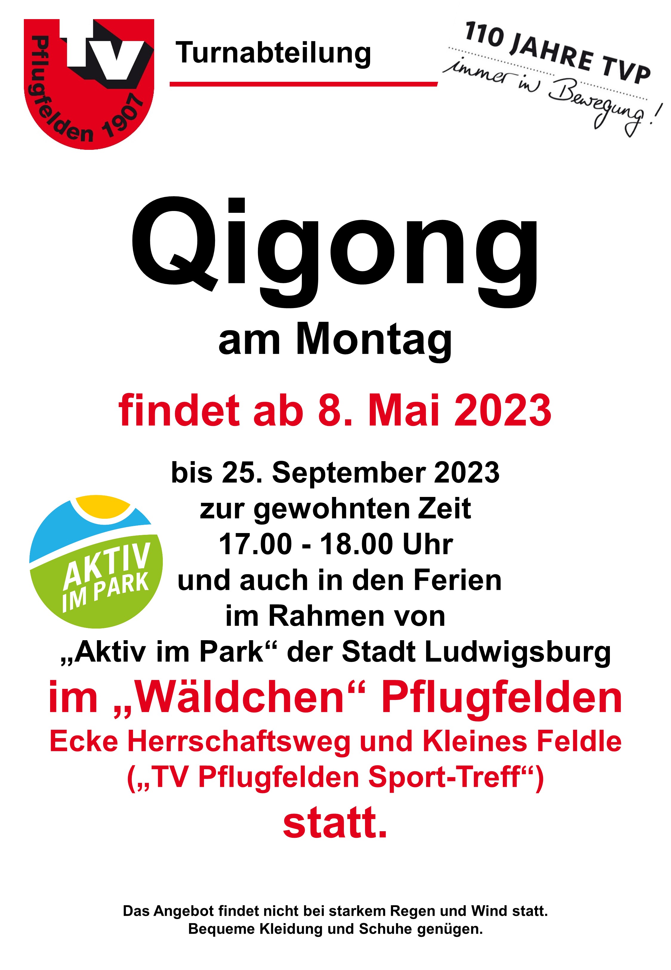 Qigong Aktiv im Park 2023