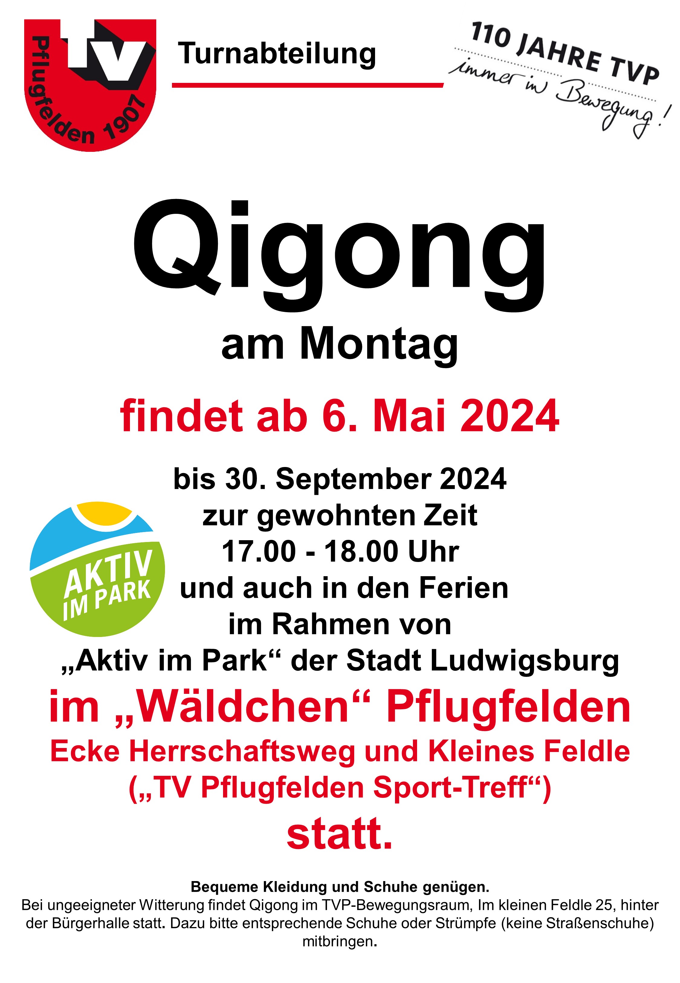 Qigong Aktiv im Park 2024